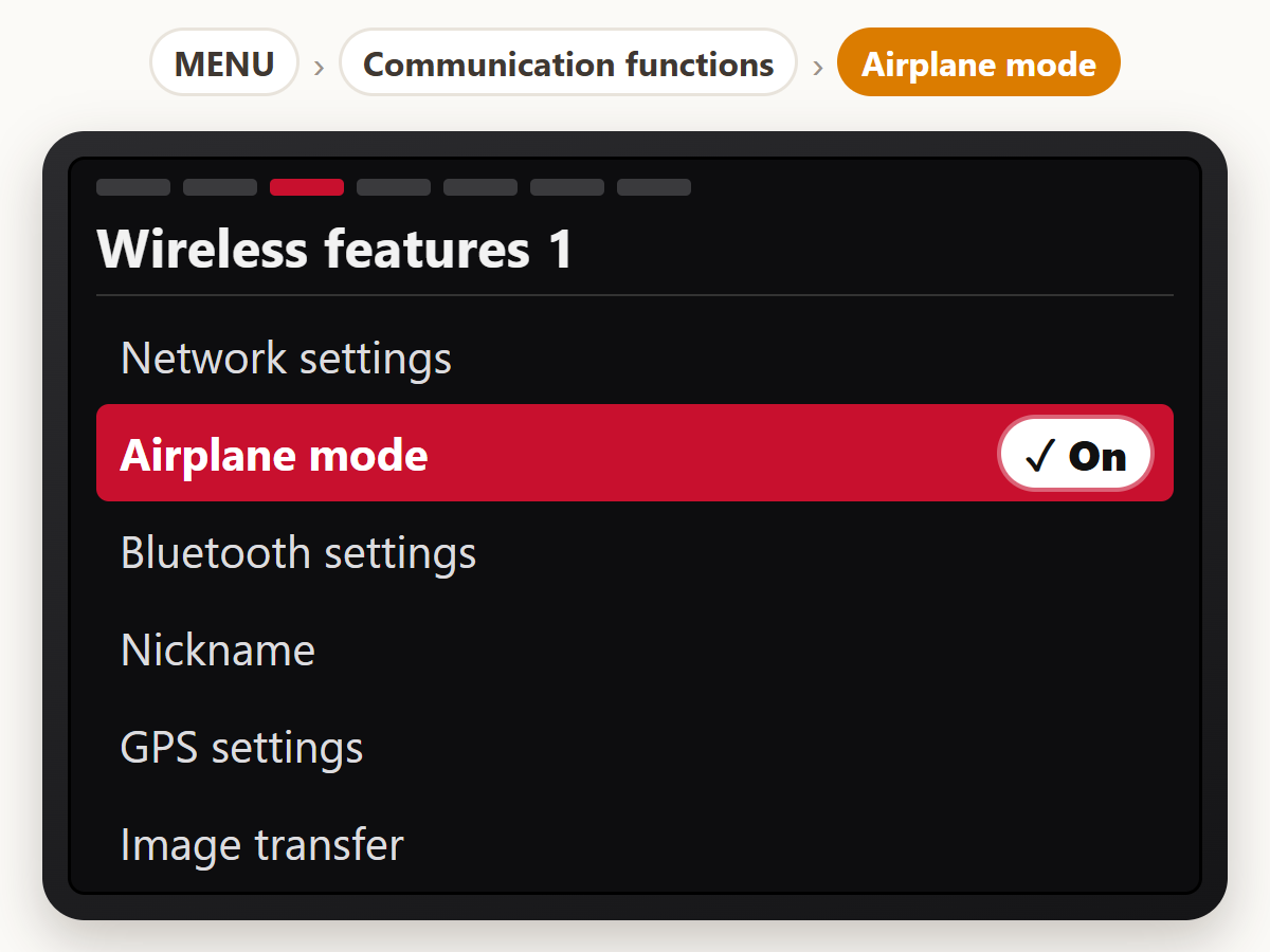 Turn on Airplane mode