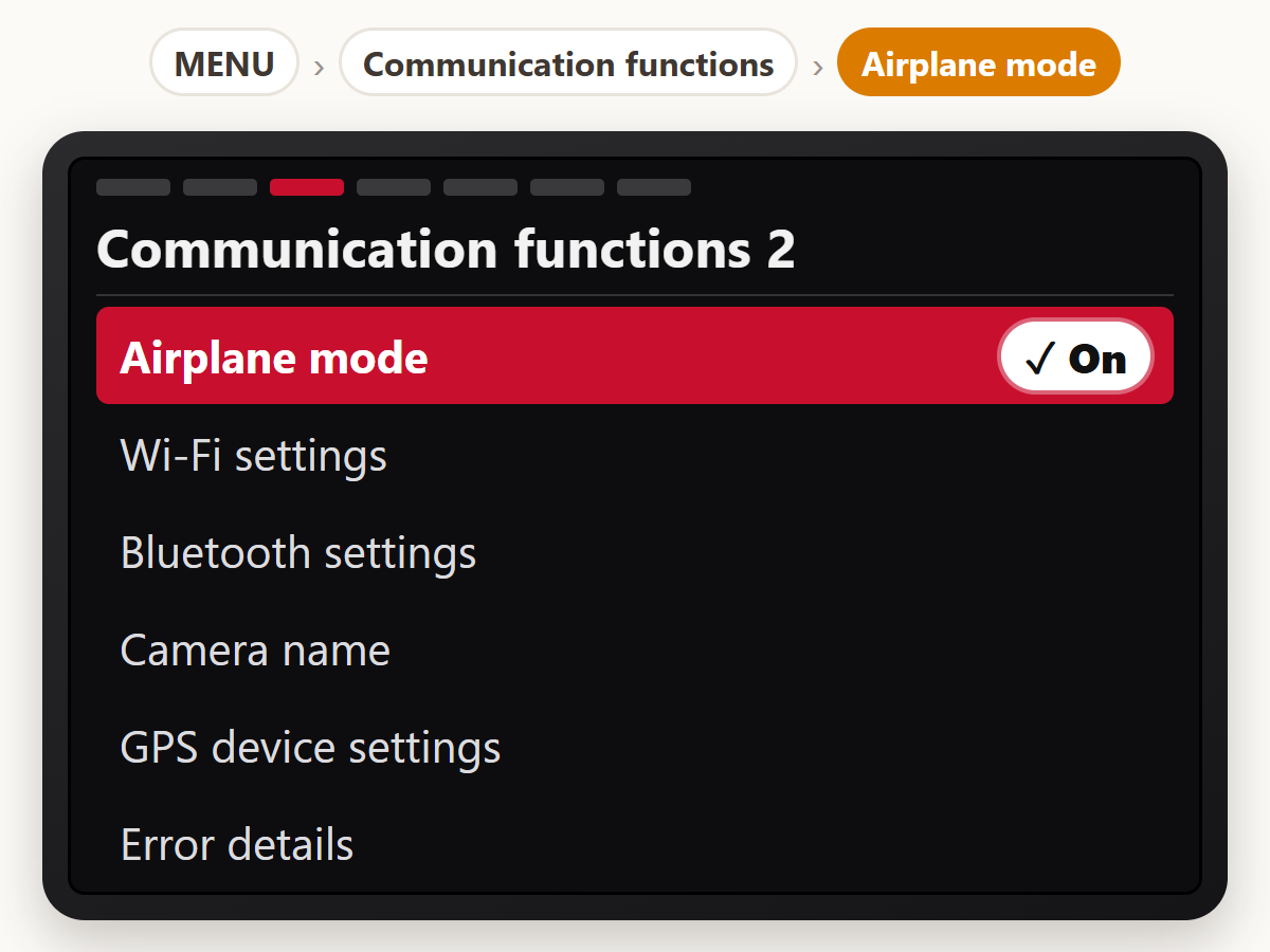 Turn on Airplane mode