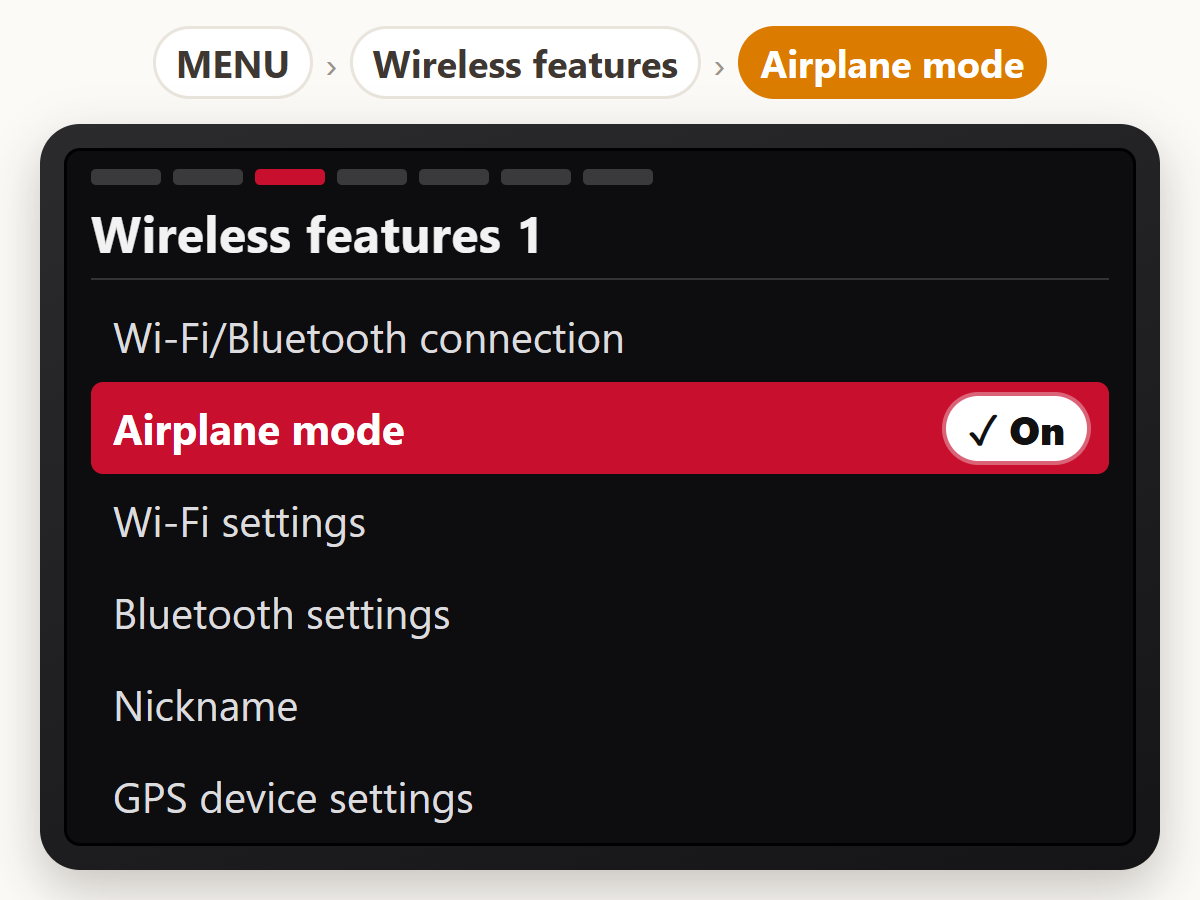 Turn on Airplane mode