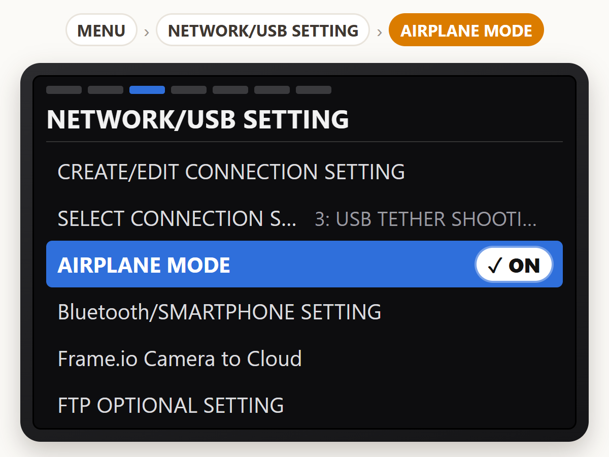 Turn on airplane mode