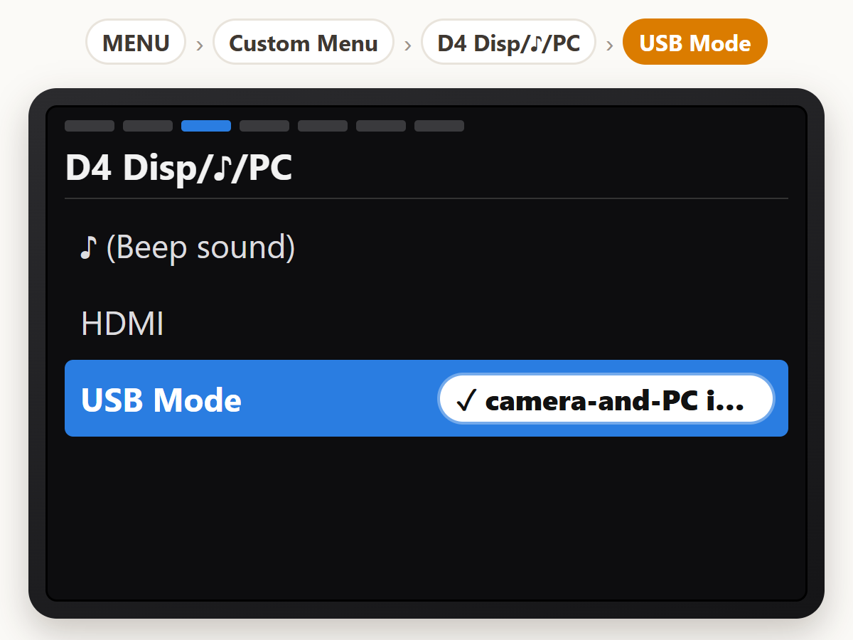 Set USB Mode to tether