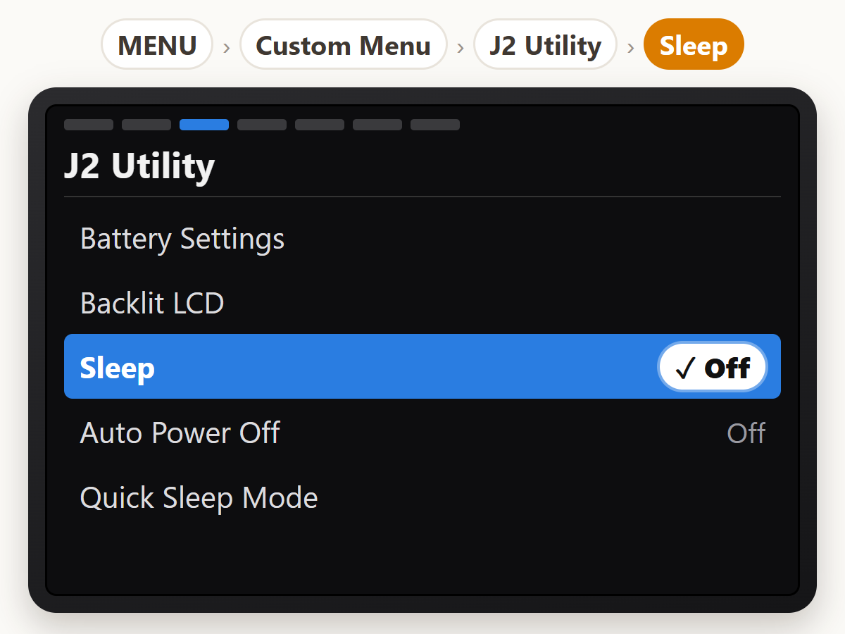 Turn off sleep timers