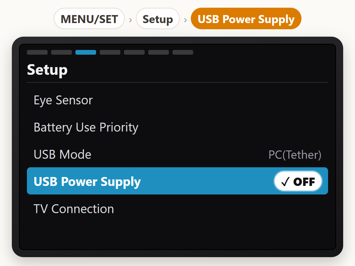 Stop charging from the phone