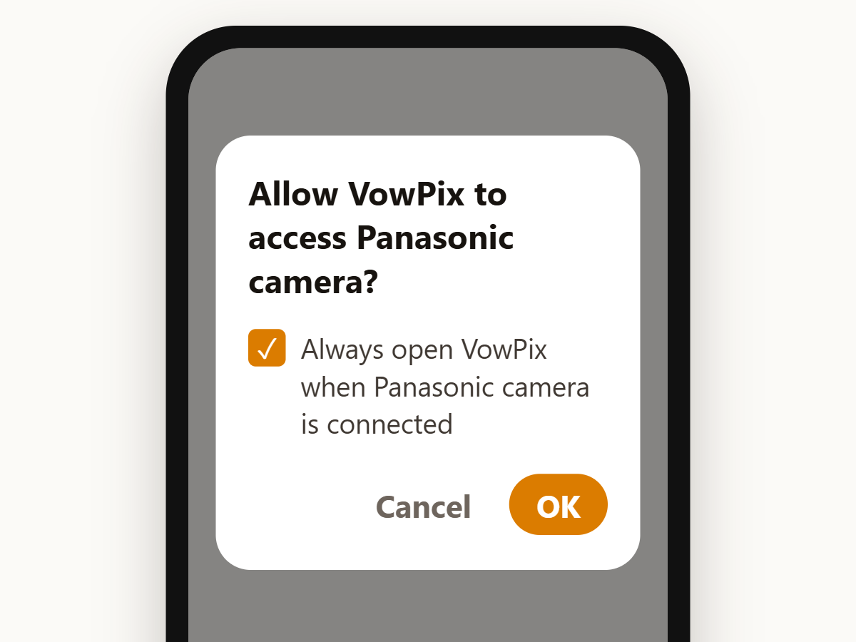 Choose VowPix and tap OK