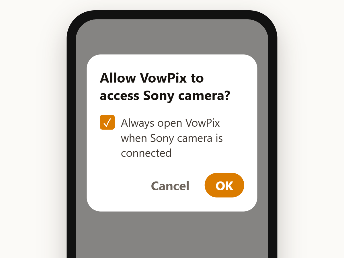 Choose VowPix and tap OK