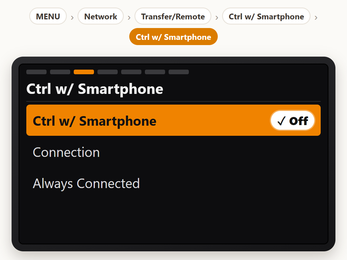 Turn off smartphone control