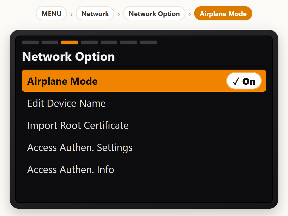 Turn on Airplane Mode