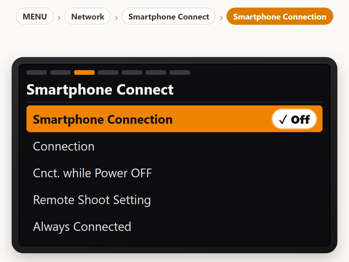 Turn off Smartphone Connection